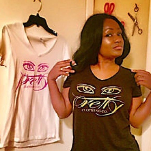 Hot New Tee* PRETTY SHOPPER LOGO SHIRT - Picture 2 of 3